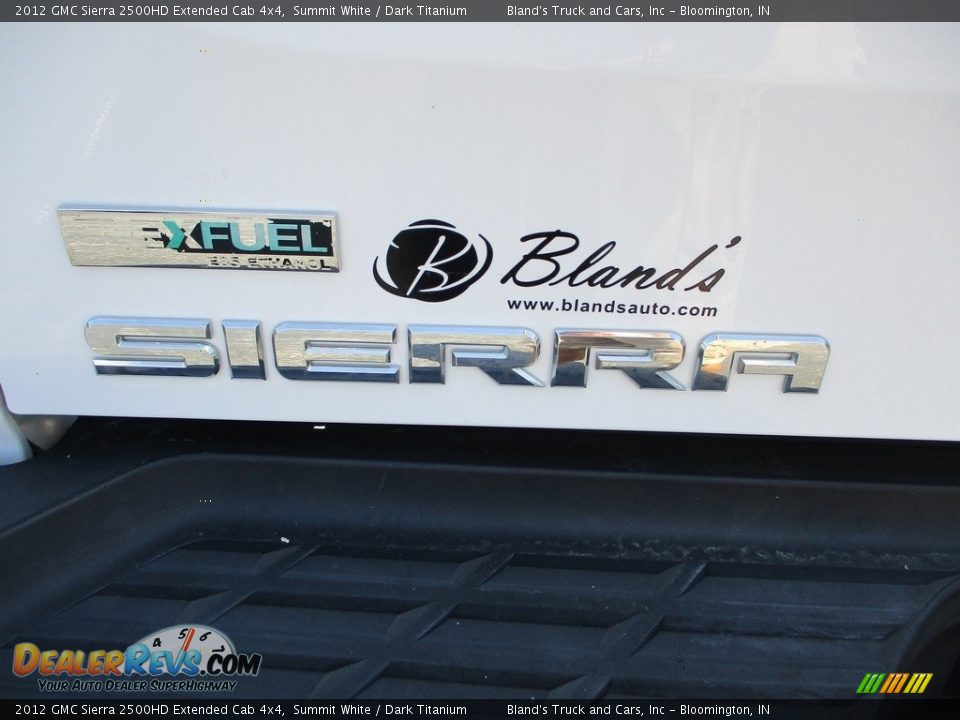 2012 GMC Sierra 2500HD Extended Cab 4x4 Summit White / Dark Titanium Photo #28