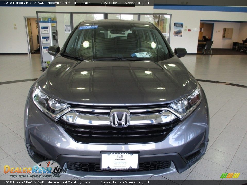 2018 Honda CR-V LX AWD Modern Steel Metallic / Black Photo #2