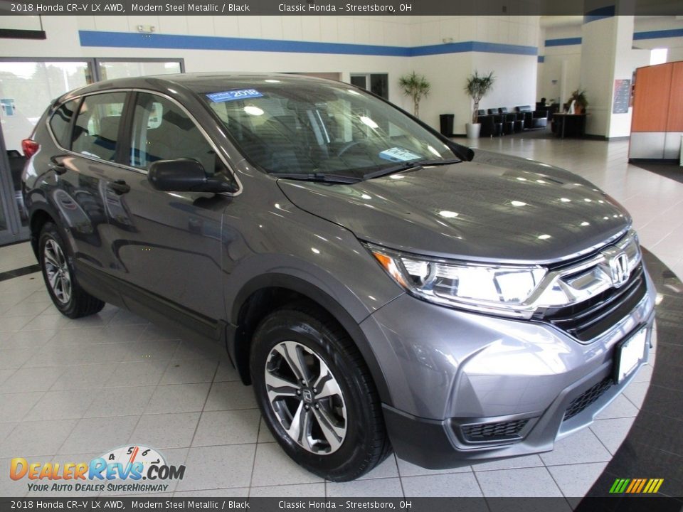 2018 Honda CR-V LX AWD Modern Steel Metallic / Black Photo #3