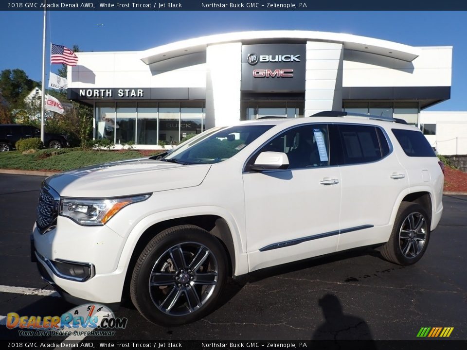 2018 GMC Acadia Denali AWD White Frost Tricoat / Jet Black Photo #1