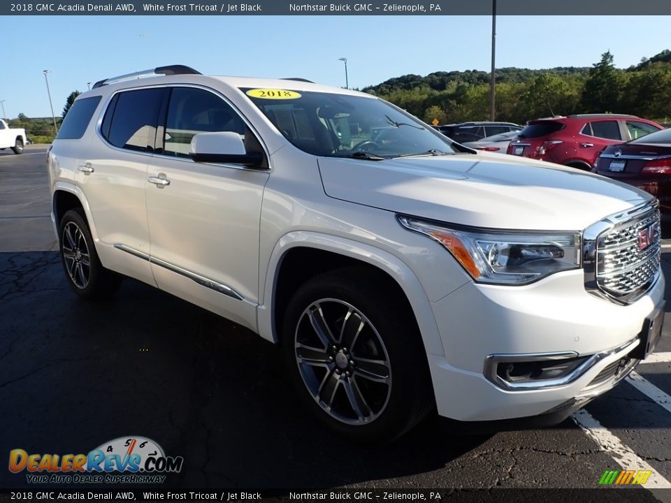 2018 GMC Acadia Denali AWD White Frost Tricoat / Jet Black Photo #4