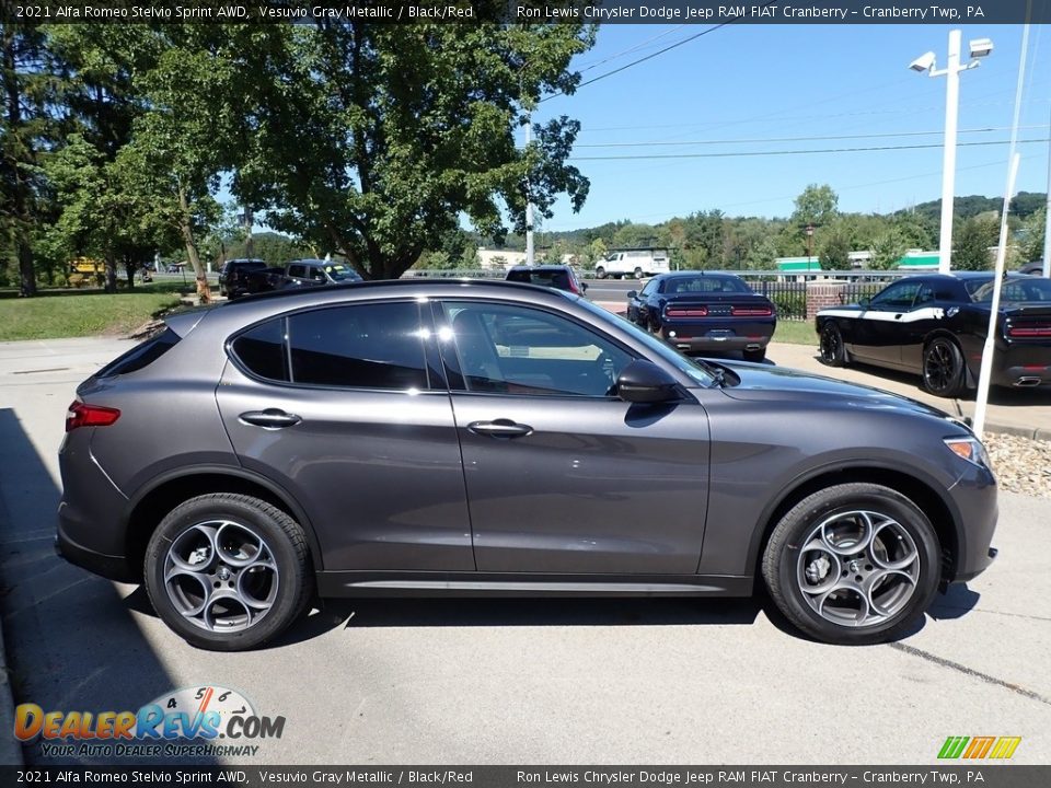 Vesuvio Gray Metallic 2021 Alfa Romeo Stelvio Sprint AWD Photo #4