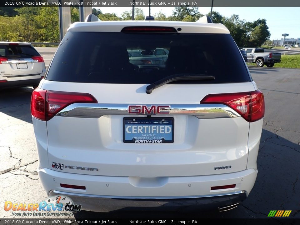 2018 GMC Acadia Denali AWD White Frost Tricoat / Jet Black Photo #9