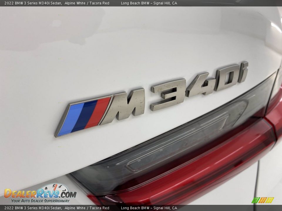 2022 BMW 3 Series M340i Sedan Alpine White / Tacora Red Photo #8