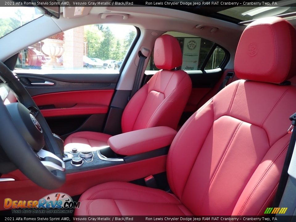 Front Seat of 2021 Alfa Romeo Stelvio Sprint AWD Photo #13