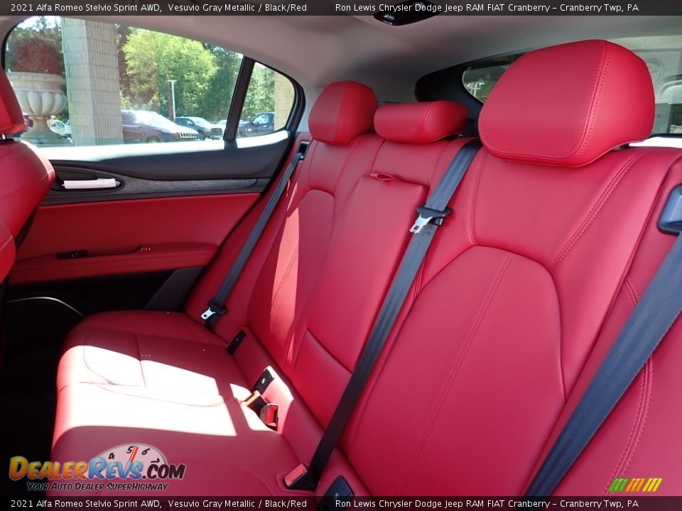 Rear Seat of 2021 Alfa Romeo Stelvio Sprint AWD Photo #14