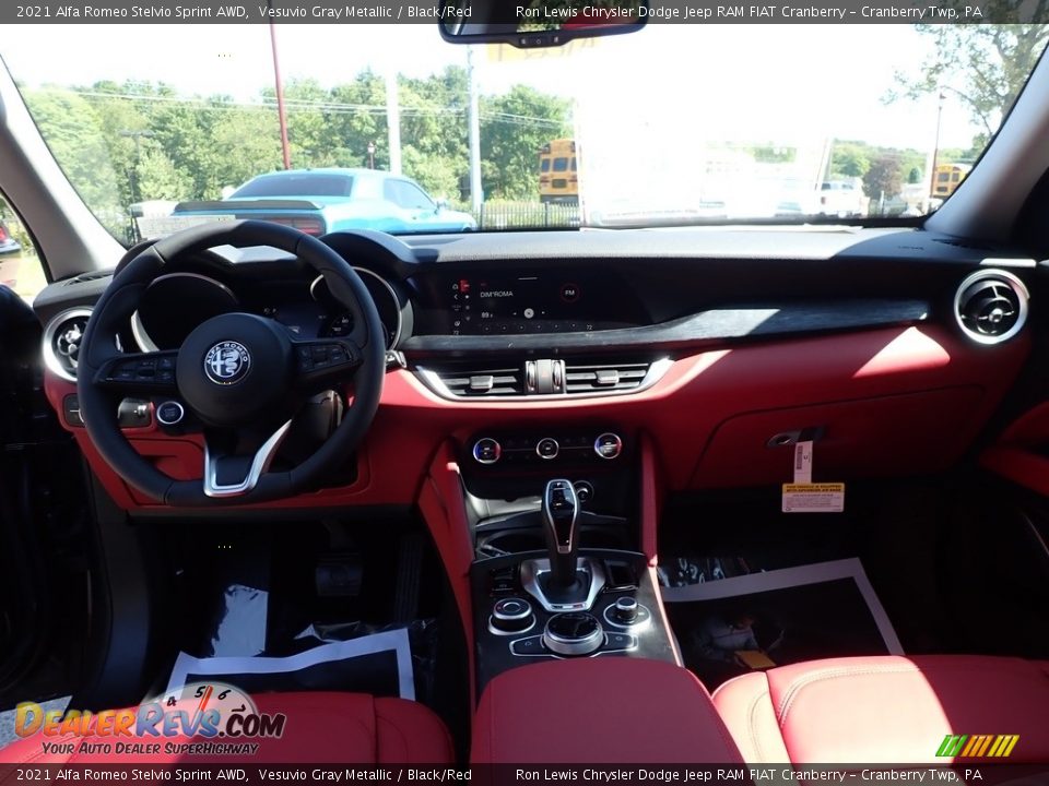 Dashboard of 2021 Alfa Romeo Stelvio Sprint AWD Photo #15