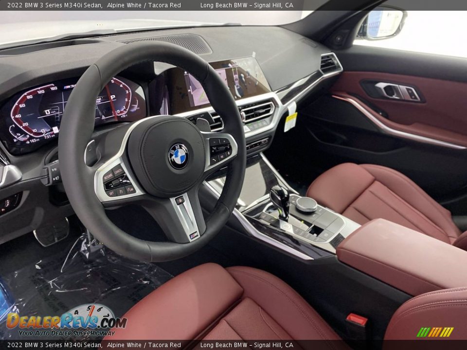 2022 BMW 3 Series M340i Sedan Alpine White / Tacora Red Photo #12