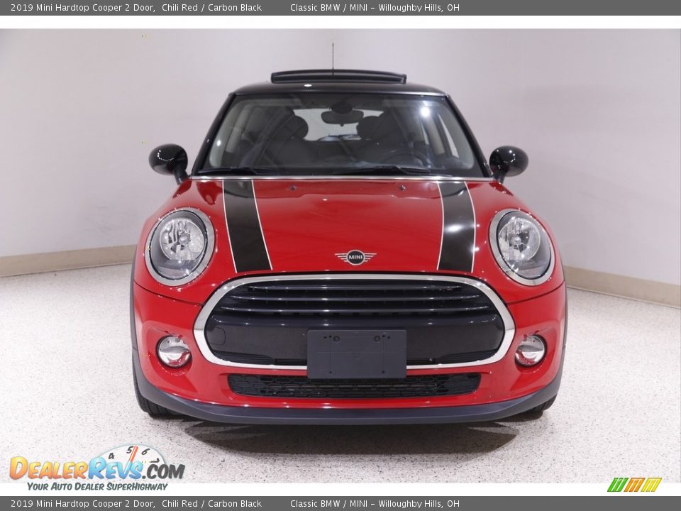 2019 Mini Hardtop Cooper 2 Door Chili Red / Carbon Black Photo #2