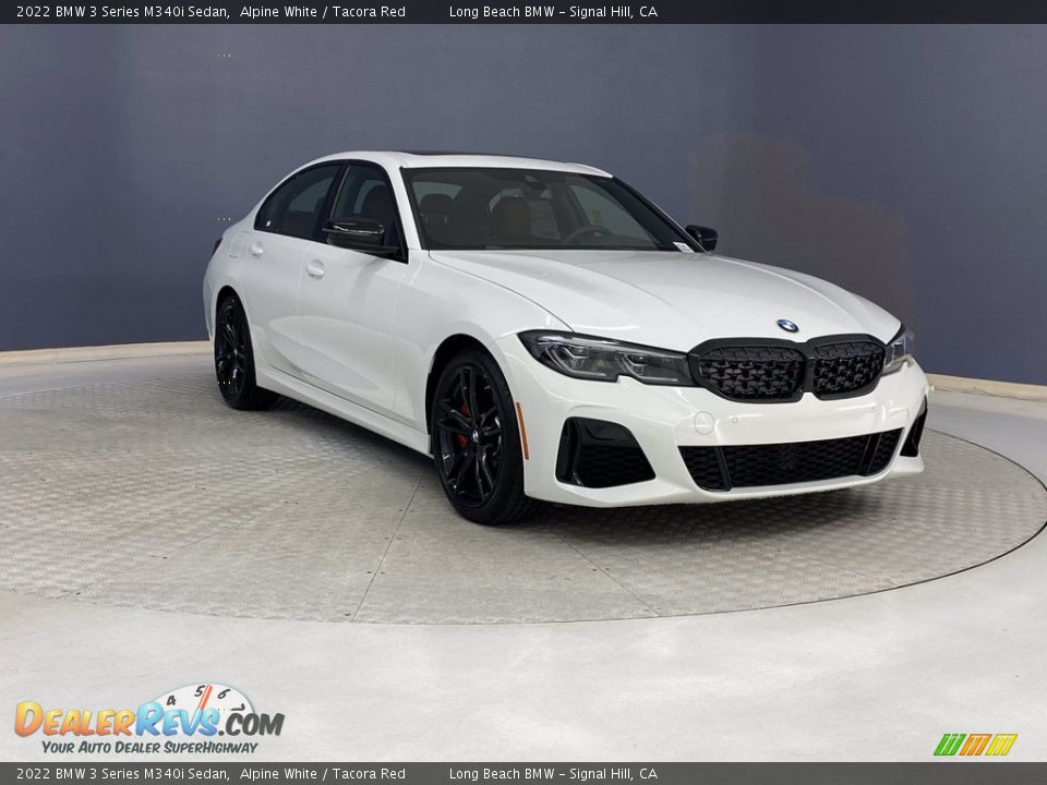 2022 BMW 3 Series M340i Sedan Alpine White / Tacora Red Photo #27