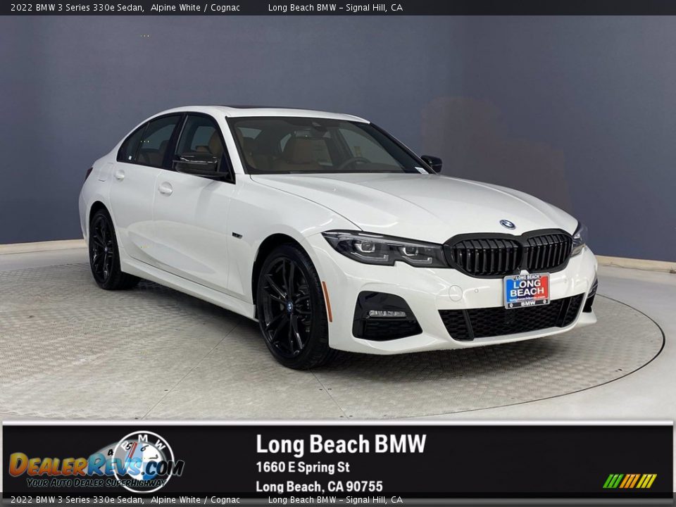 2022 BMW 3 Series 330e Sedan Alpine White / Cognac Photo #1