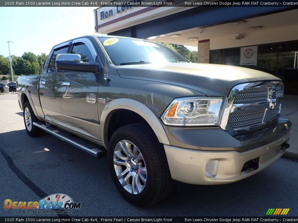 Front 3/4 View of 2015 Ram 1500 Laramie Long Horn Crew Cab 4x4 Photo #8