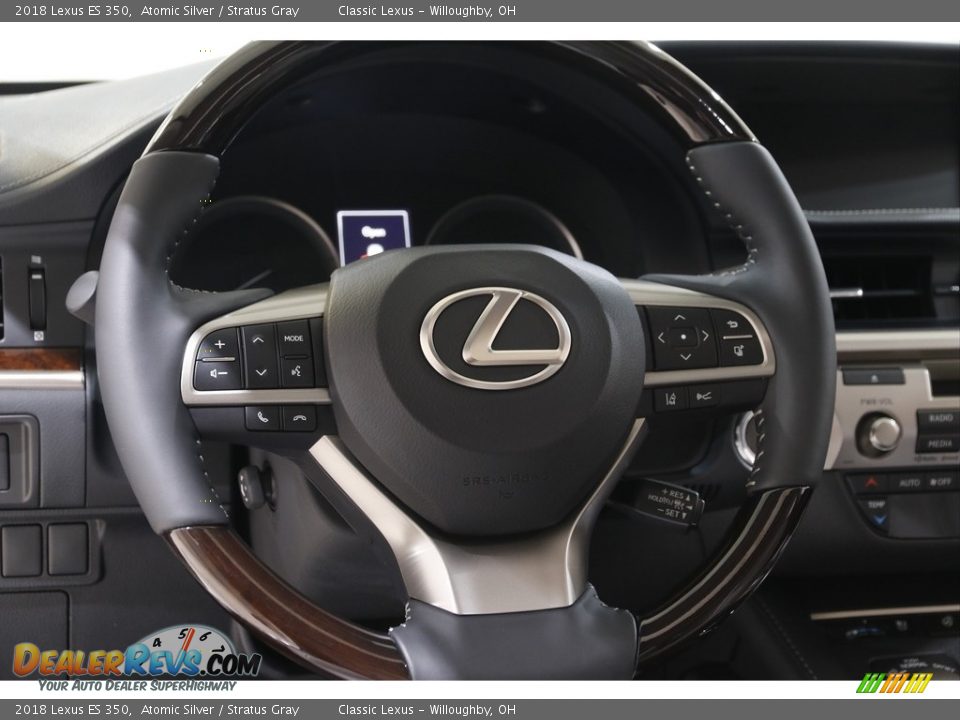 2018 Lexus ES 350 Atomic Silver / Stratus Gray Photo #7