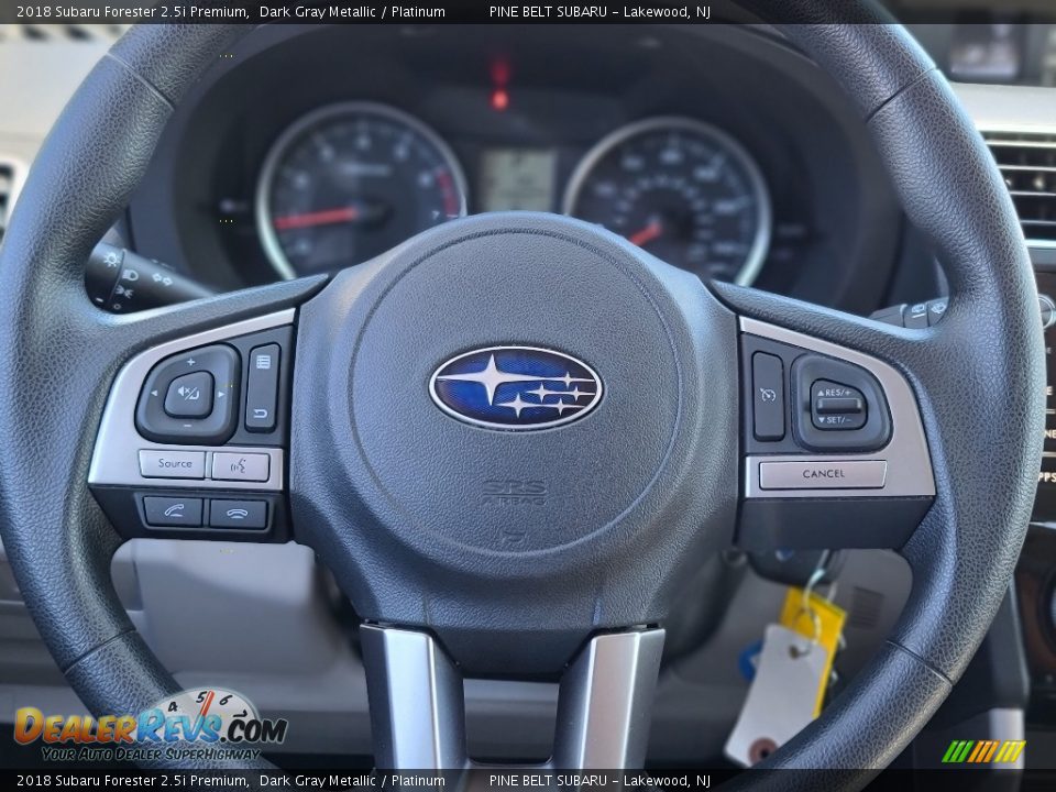 2018 Subaru Forester 2.5i Premium Dark Gray Metallic / Platinum Photo #10