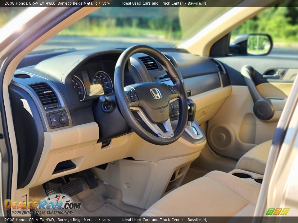 2008 Honda CR-V EX 4WD Borrego Beige Metallic / Ivory Photo #16