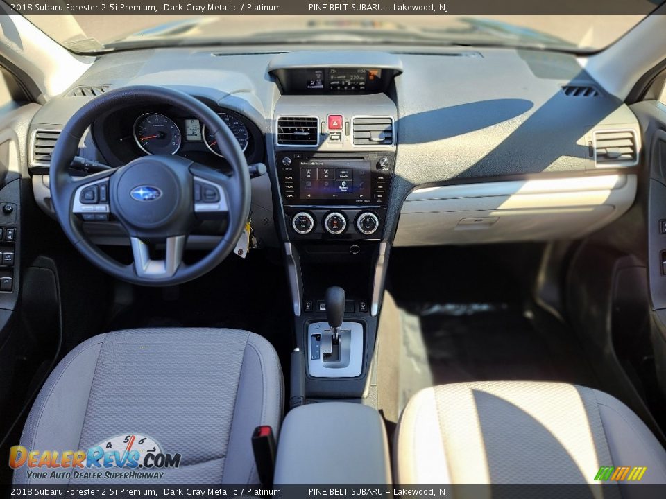 2018 Subaru Forester 2.5i Premium Dark Gray Metallic / Platinum Photo #15