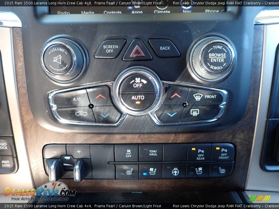 Controls of 2015 Ram 1500 Laramie Long Horn Crew Cab 4x4 Photo #19