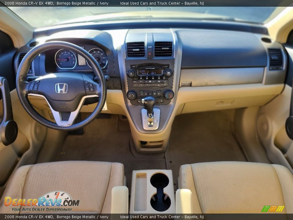 2008 Honda CR-V EX 4WD Borrego Beige Metallic / Ivory Photo #25