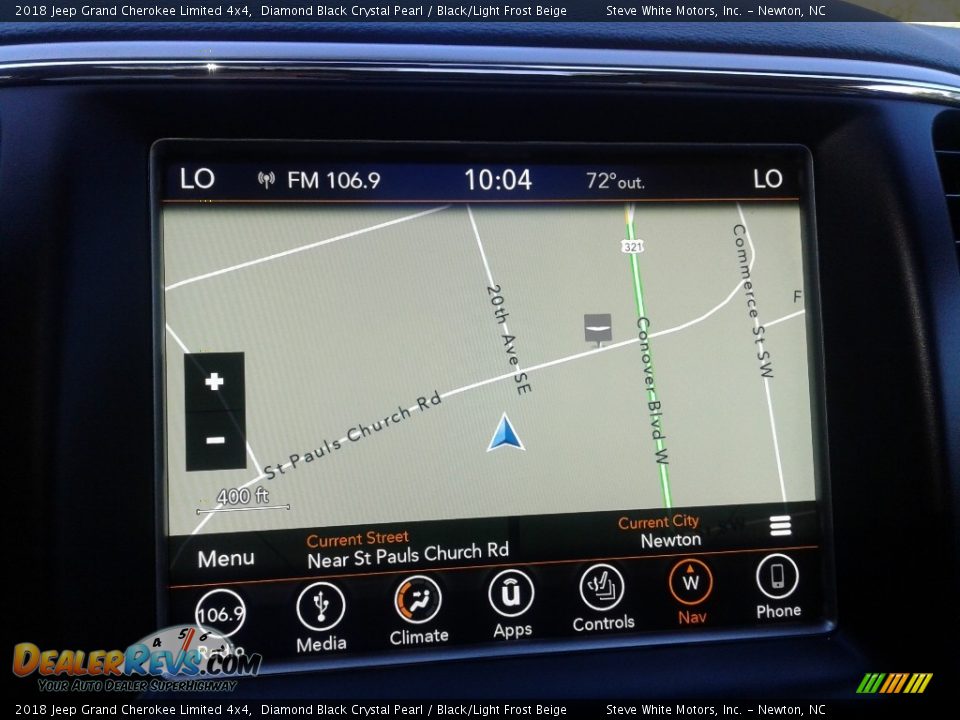 2018 Jeep Grand Cherokee Limited 4x4 Diamond Black Crystal Pearl / Black/Light Frost Beige Photo #26