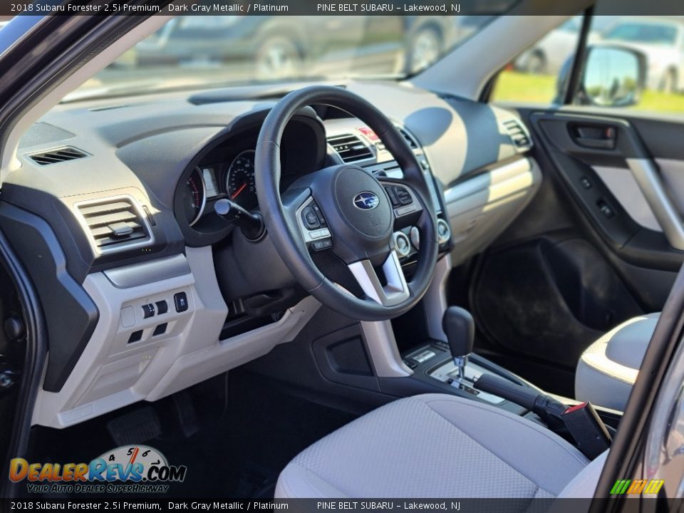 2018 Subaru Forester 2.5i Premium Dark Gray Metallic / Platinum Photo #36