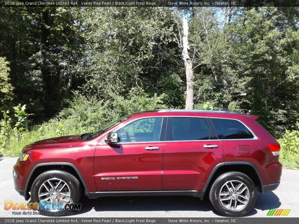 2018 Jeep Grand Cherokee Limited 4x4 Velvet Red Pearl / Black/Light Frost Beige Photo #1