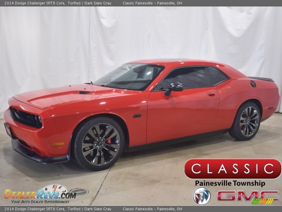 2014 Dodge Challenger SRT8 Core TorRed / Dark Slate Gray Photo #1