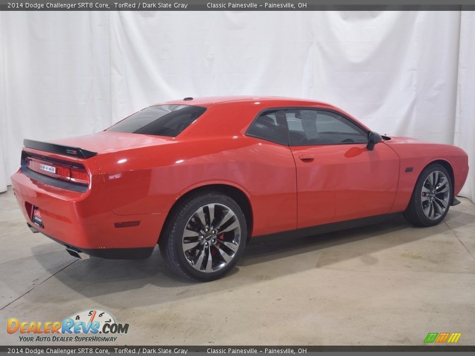 2014 Dodge Challenger SRT8 Core TorRed / Dark Slate Gray Photo #2