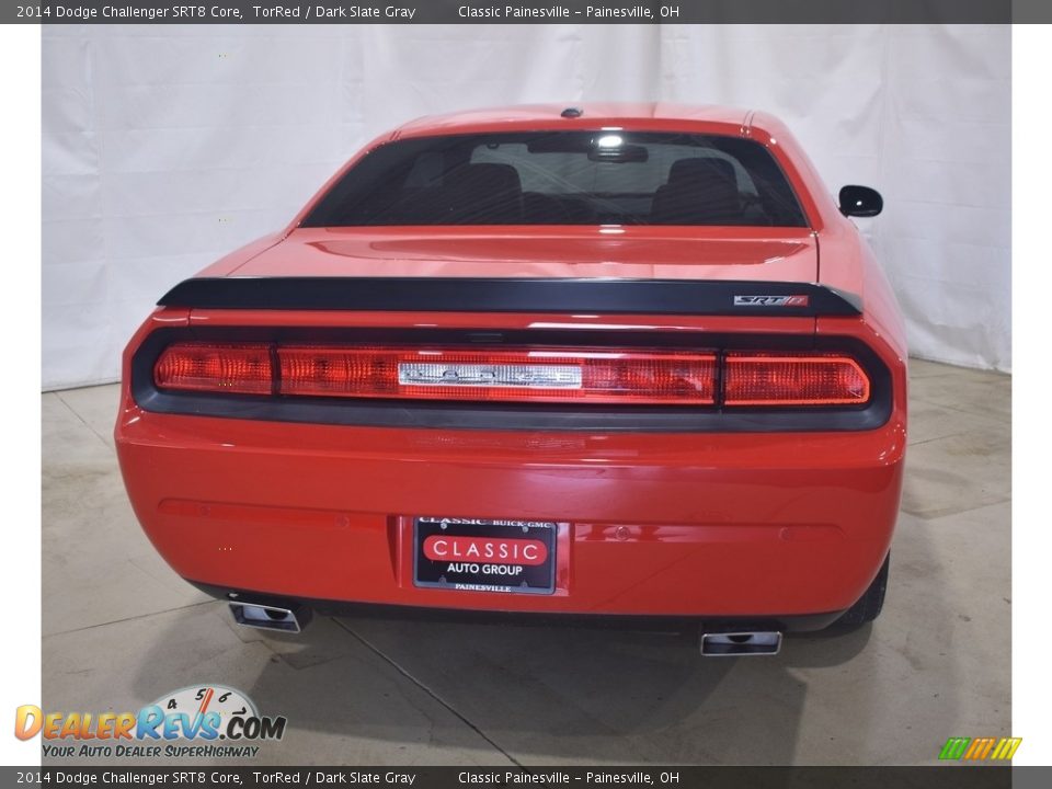 2014 Dodge Challenger SRT8 Core TorRed / Dark Slate Gray Photo #3