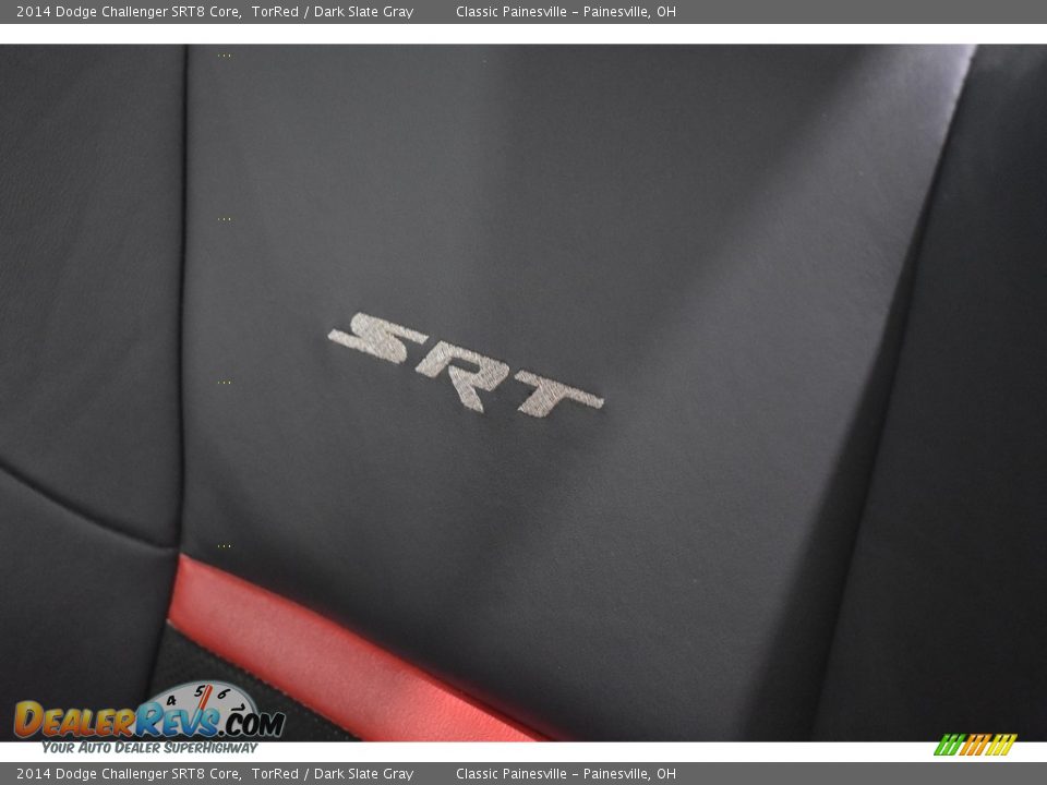 2014 Dodge Challenger SRT8 Core TorRed / Dark Slate Gray Photo #10