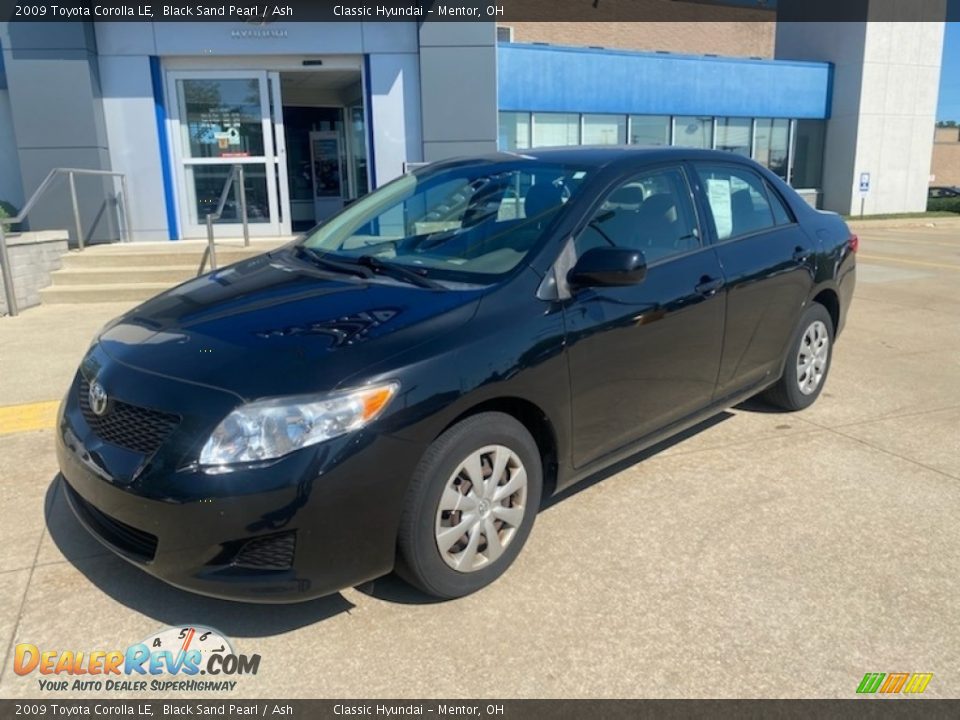 2009 Toyota Corolla LE Black Sand Pearl / Ash Photo #1