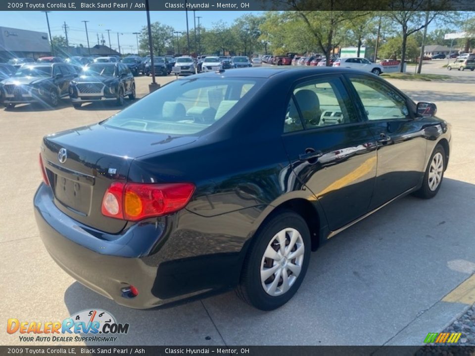 2009 Toyota Corolla LE Black Sand Pearl / Ash Photo #2