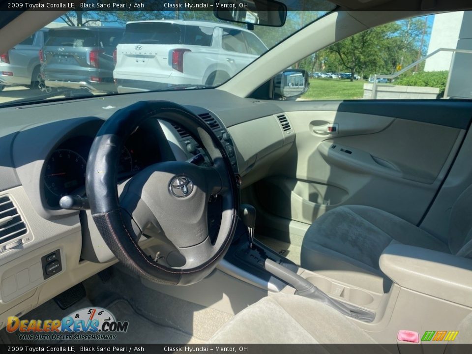 2009 Toyota Corolla LE Black Sand Pearl / Ash Photo #3