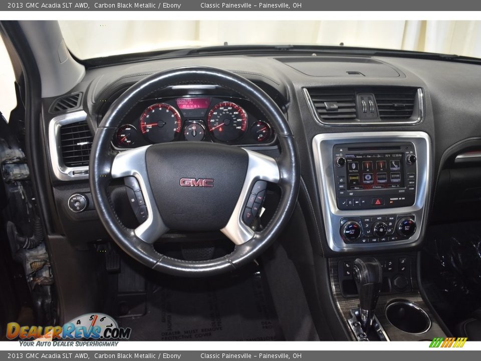 2013 GMC Acadia SLT AWD Carbon Black Metallic / Ebony Photo #16