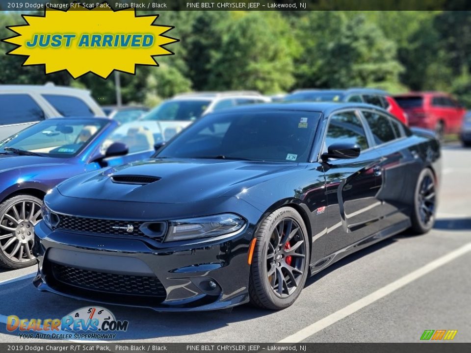 2019 Dodge Charger R/T Scat Pack Pitch Black / Black Photo #1