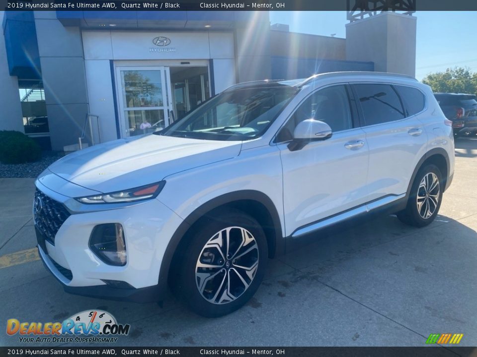 2019 Hyundai Santa Fe Ultimate AWD Quartz White / Black Photo #1