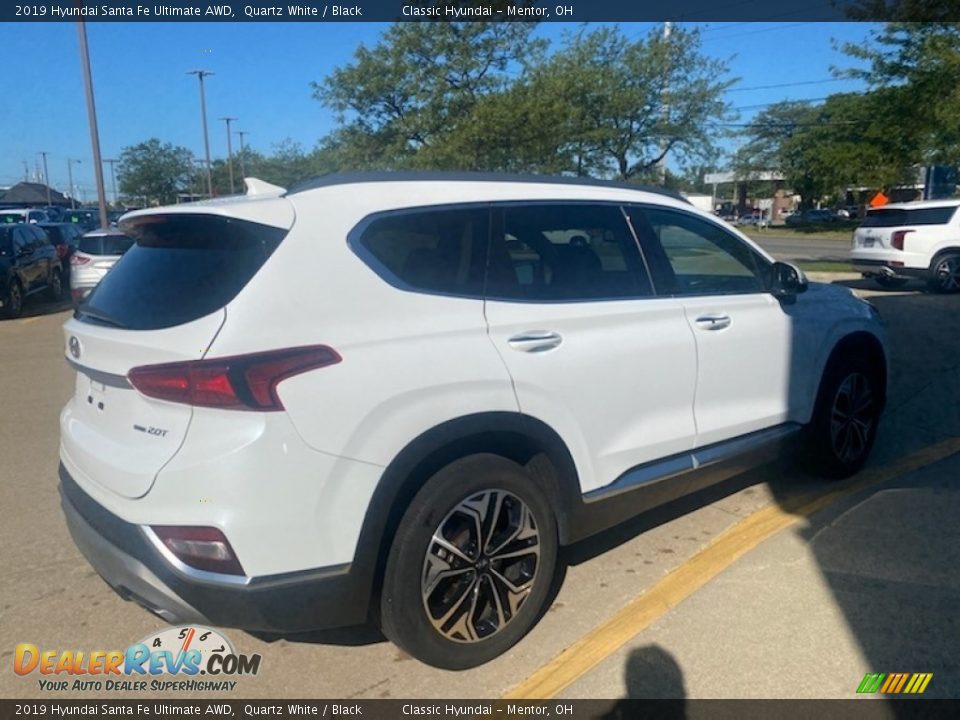 2019 Hyundai Santa Fe Ultimate AWD Quartz White / Black Photo #2