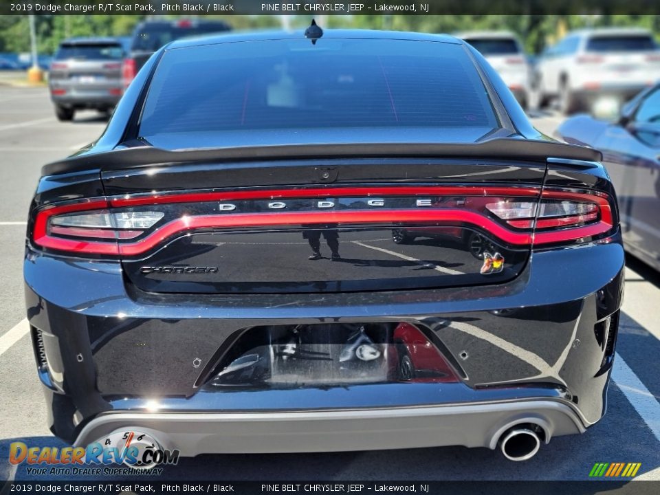2019 Dodge Charger R/T Scat Pack Pitch Black / Black Photo #5