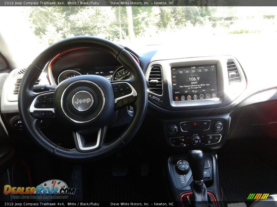 2019 Jeep Compass Trailhawk 4x4 White / Black/Ruby Photo #18