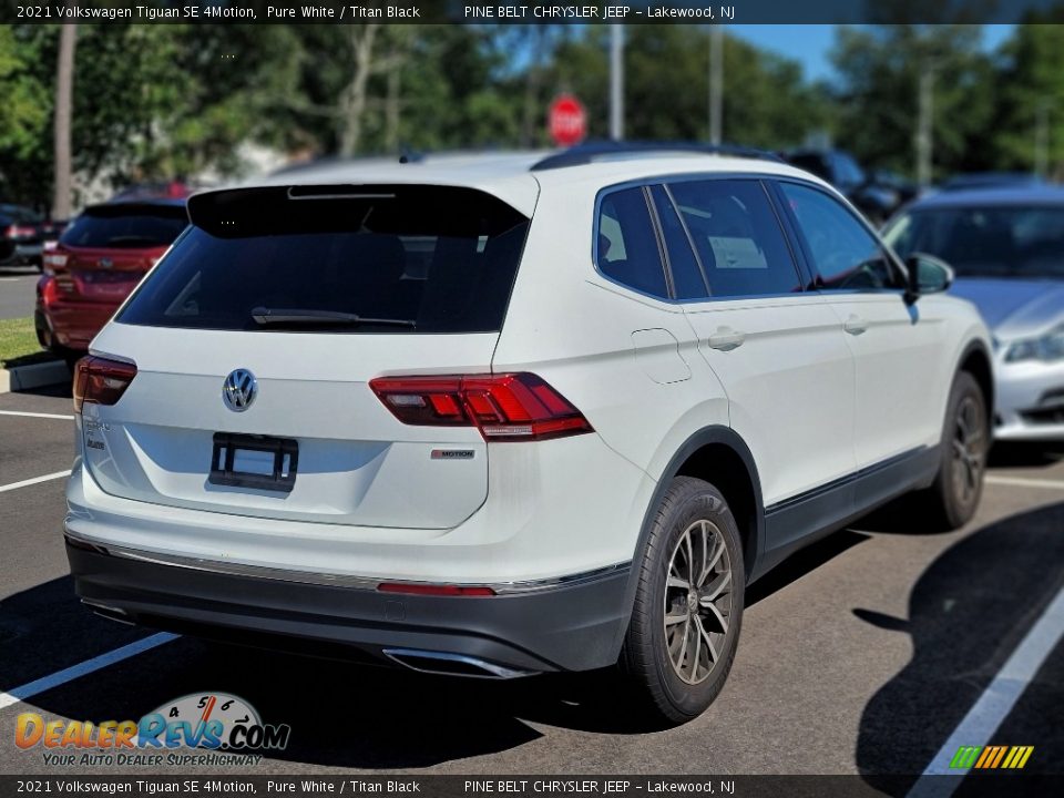 2021 Volkswagen Tiguan SE 4Motion Pure White / Titan Black Photo #3