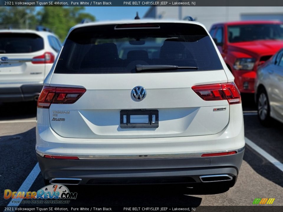 2021 Volkswagen Tiguan SE 4Motion Pure White / Titan Black Photo #4
