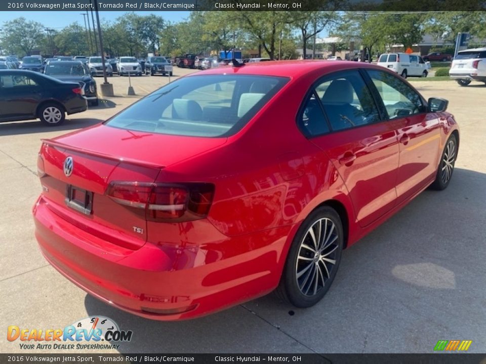 2016 Volkswagen Jetta Sport Tornado Red / Black/Ceramique Photo #2