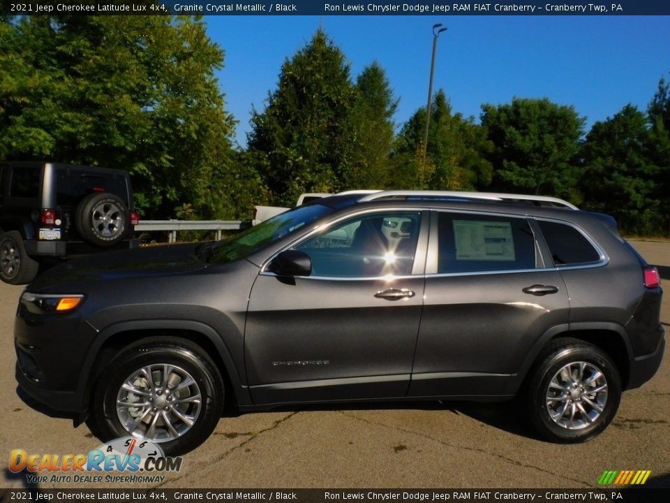 2021 Jeep Cherokee Latitude Lux 4x4 Granite Crystal Metallic / Black Photo #9