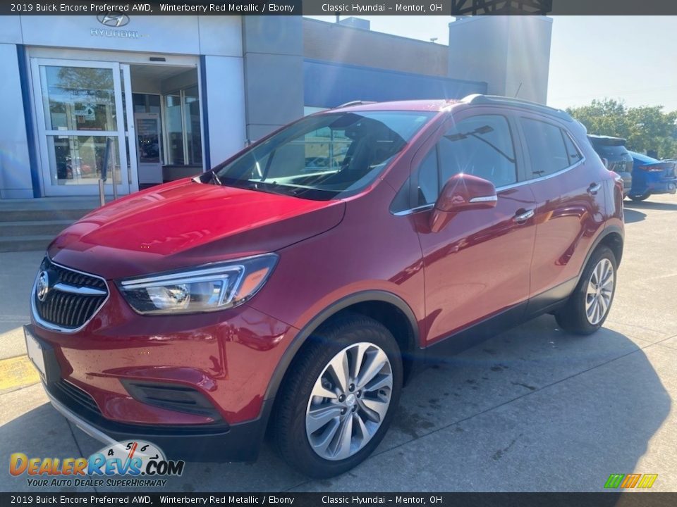 2019 Buick Encore Preferred AWD Winterberry Red Metallic / Ebony Photo #1