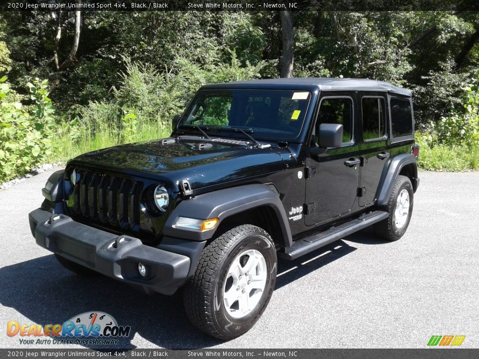 2020 Jeep Wrangler Unlimited Sport 4x4 Black / Black Photo #3