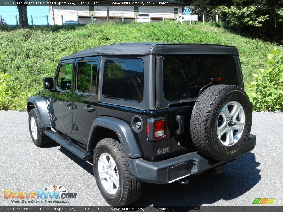 2020 Jeep Wrangler Unlimited Sport 4x4 Black / Black Photo #6