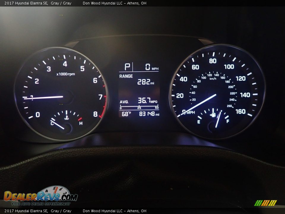 2017 Hyundai Elantra SE Gray / Gray Photo #28