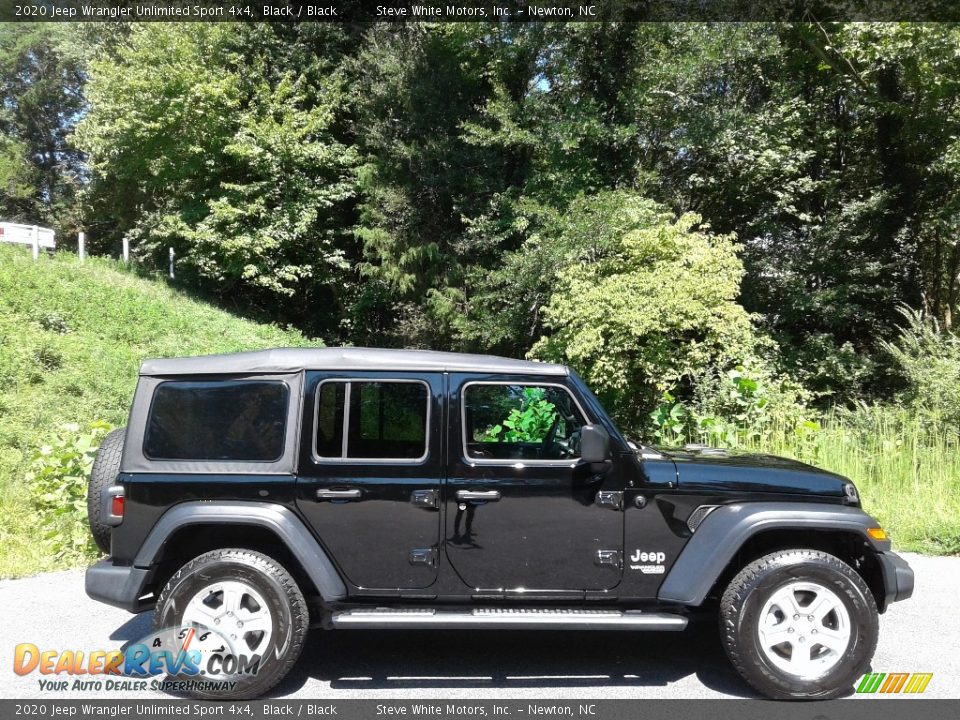 2020 Jeep Wrangler Unlimited Sport 4x4 Black / Black Photo #8