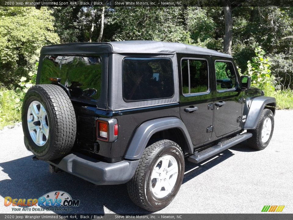 2020 Jeep Wrangler Unlimited Sport 4x4 Black / Black Photo #9