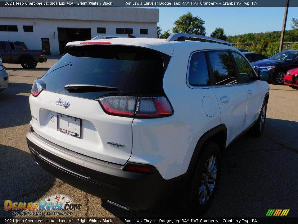 2021 Jeep Cherokee Latitude Lux 4x4 Bright White / Black Photo #5