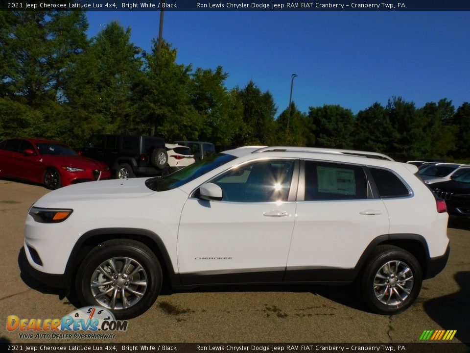 2021 Jeep Cherokee Latitude Lux 4x4 Bright White / Black Photo #9